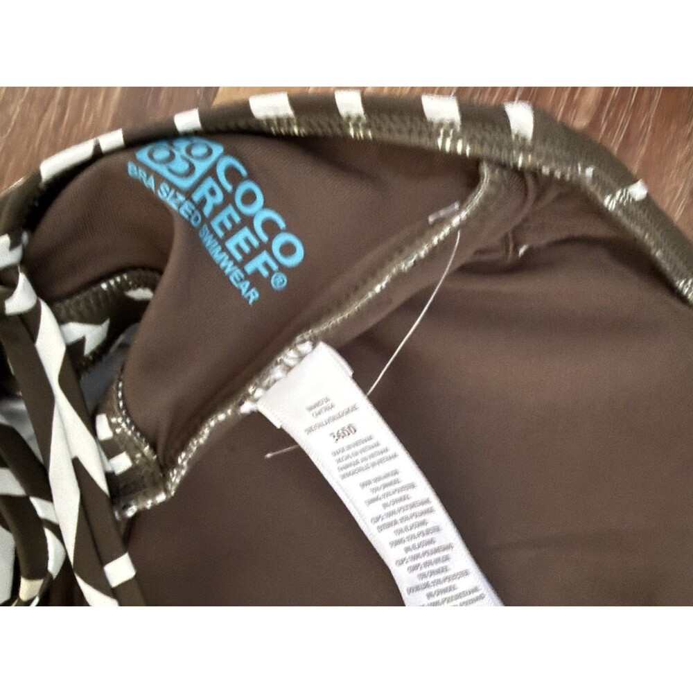 NWT Coco Reef Women's Dynamic Swim Tankini Underwire Sz‎ 36DD RV $110 Palm Leave - Picture 6 of 6